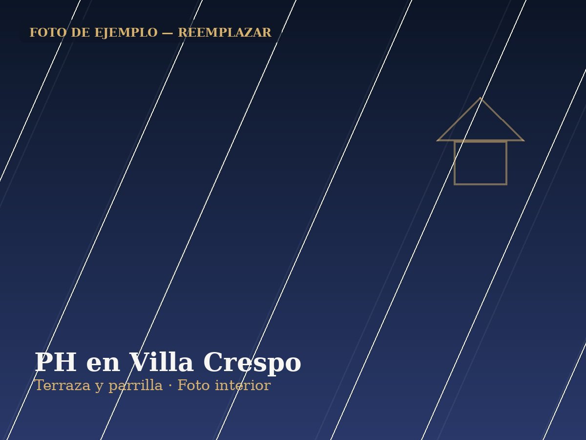 PH reciclado con terraza en Villa Crespo